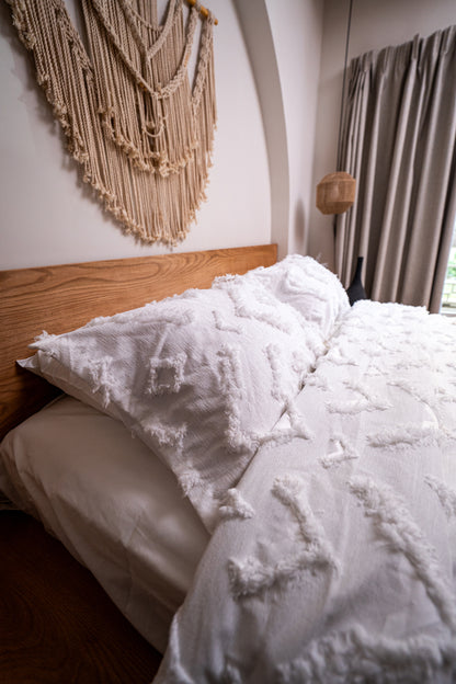 WHITE TULU kettan summer duvet bridal set