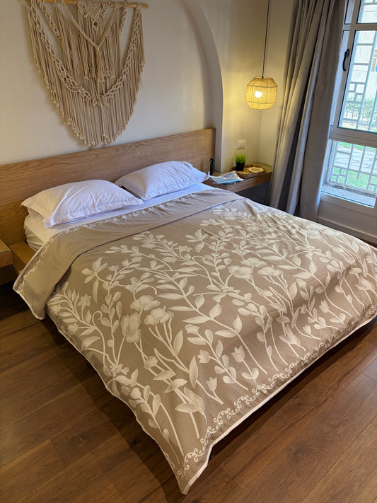 SAND ANATOLIA Turkish cotton throw blanket