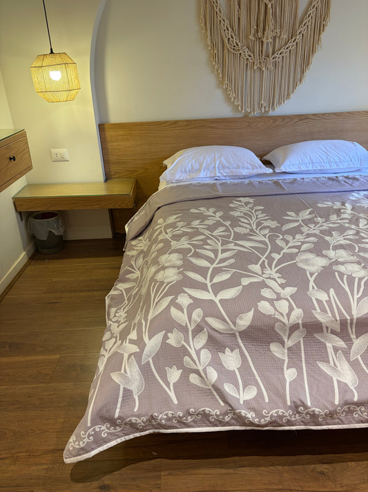 LAVENDER ANATOLIA Turkish cotton throw blanket