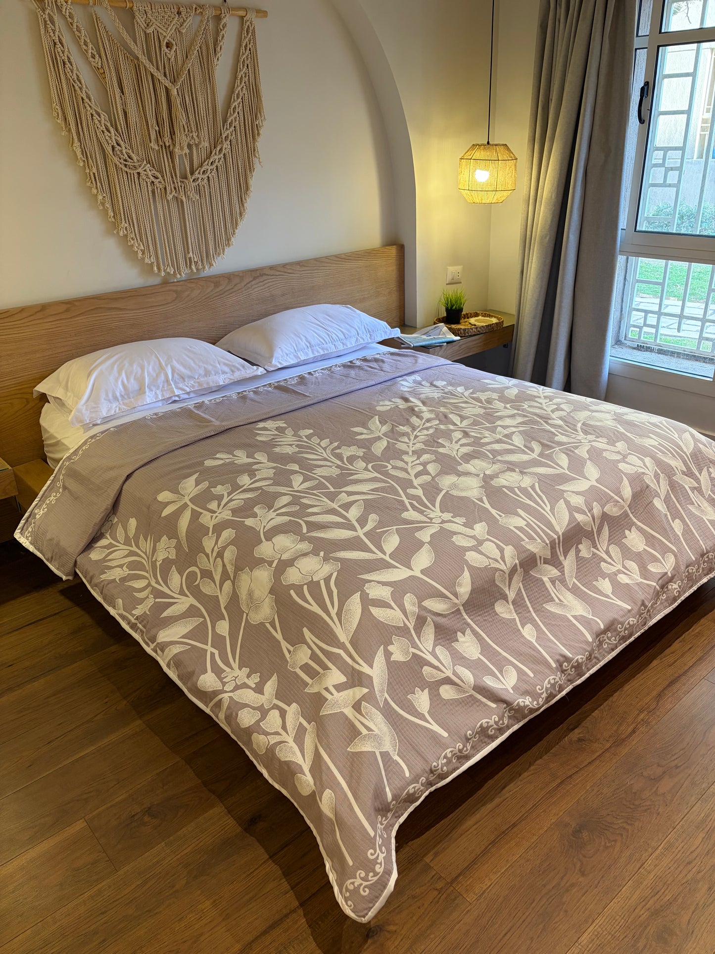 LAVENDER ANATOLIA Turkish cotton throw blanket