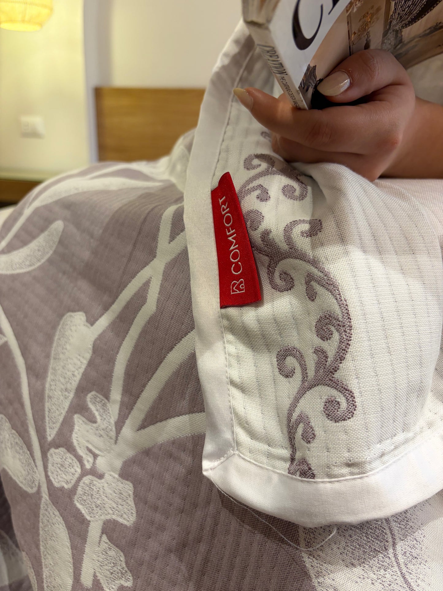 LAVENDER ANATOLIA Turkish cotton throw blanket