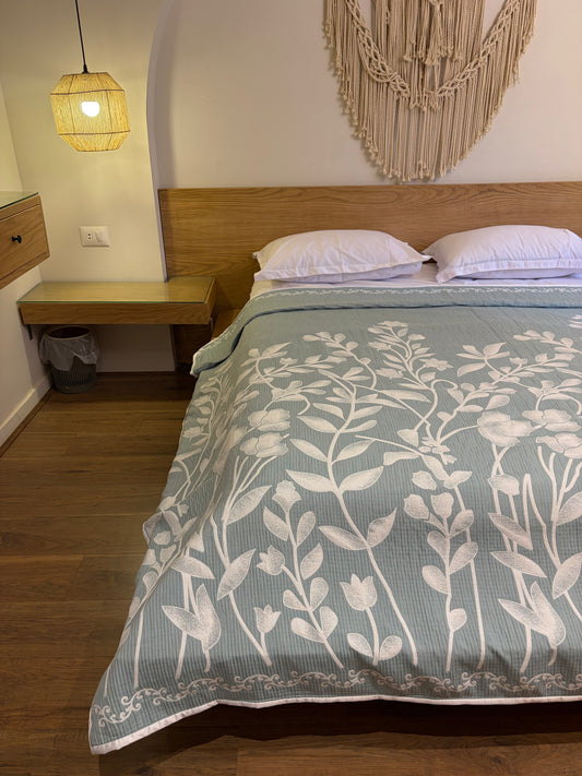 MINT ANATOLIA Turkish cotton throw blanket