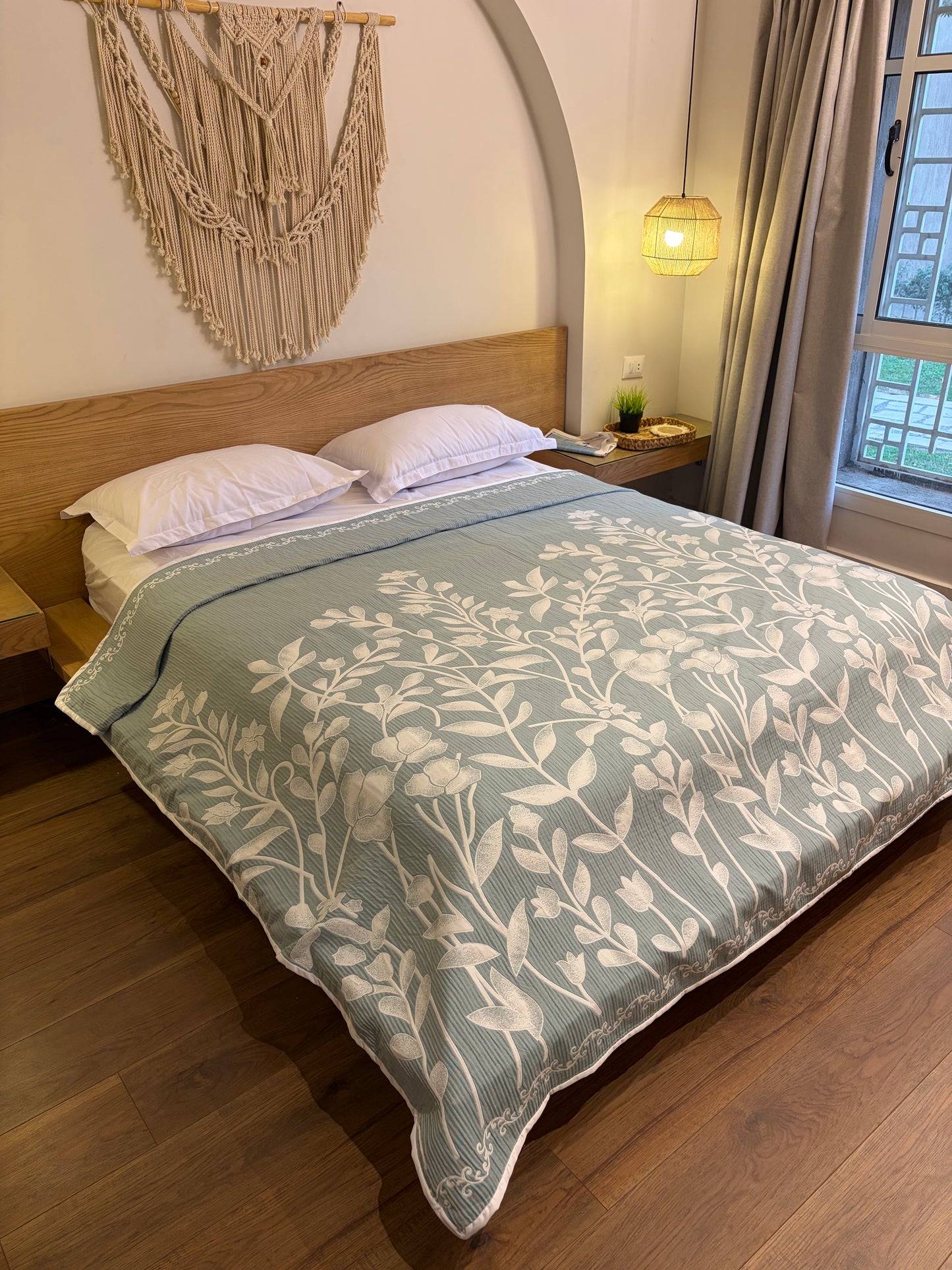 MINT ANATOLIA Turkish cotton throw blanket