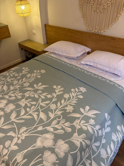 MINT ANATOLIA Turkish cotton throw blanket