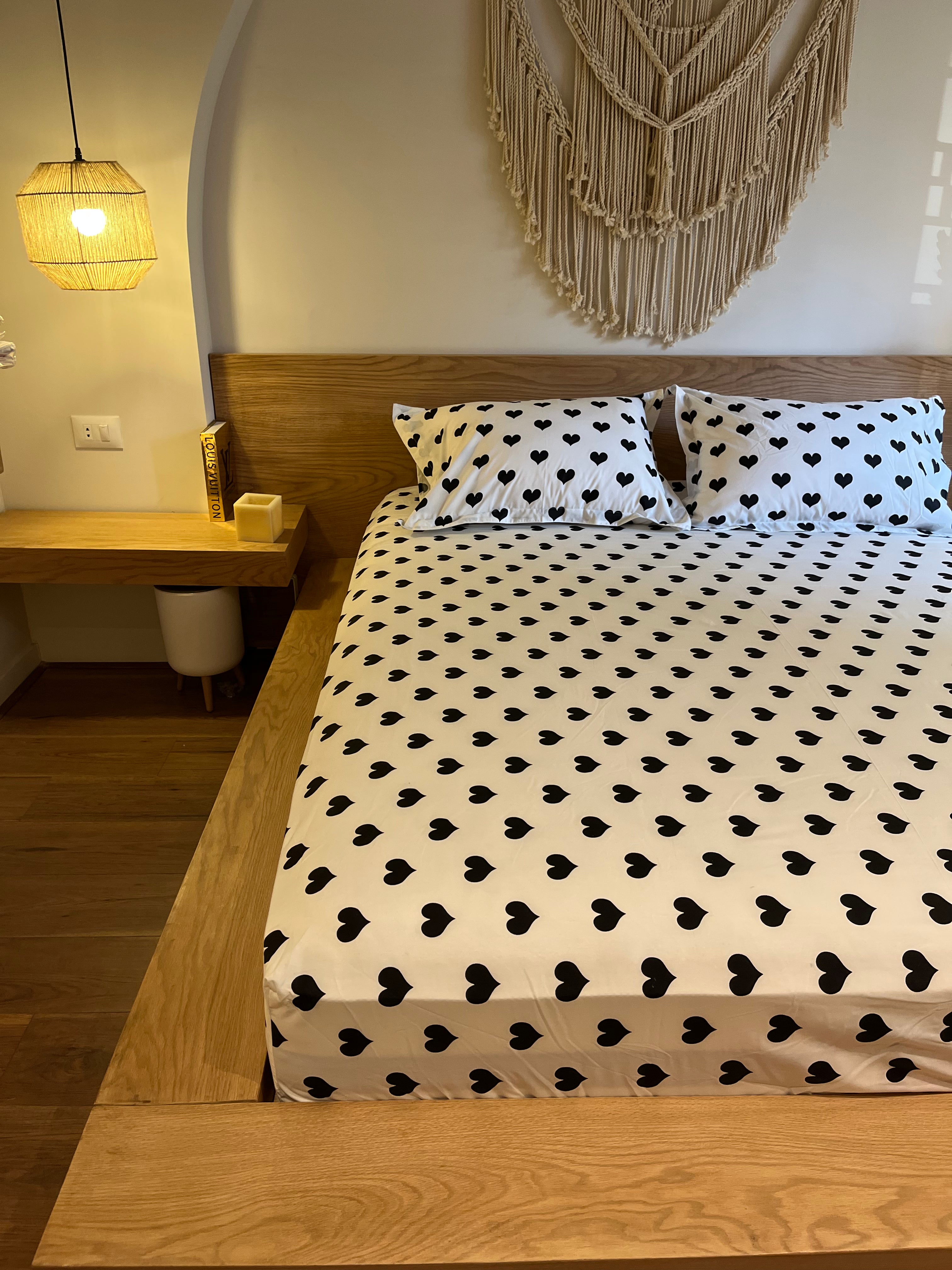 MOON HEARTS cotton bedsheet