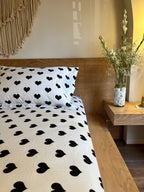 MOON HEARTS cotton bedsheet