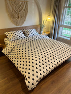 MOON HEARTS cotton duvet cover