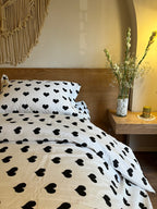 MOON HEARTS cotton duvet cover