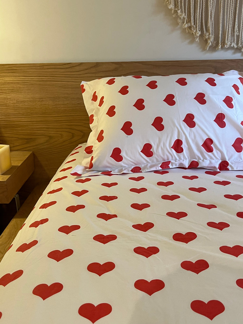 SWEET HEARTS cotton bedsheet