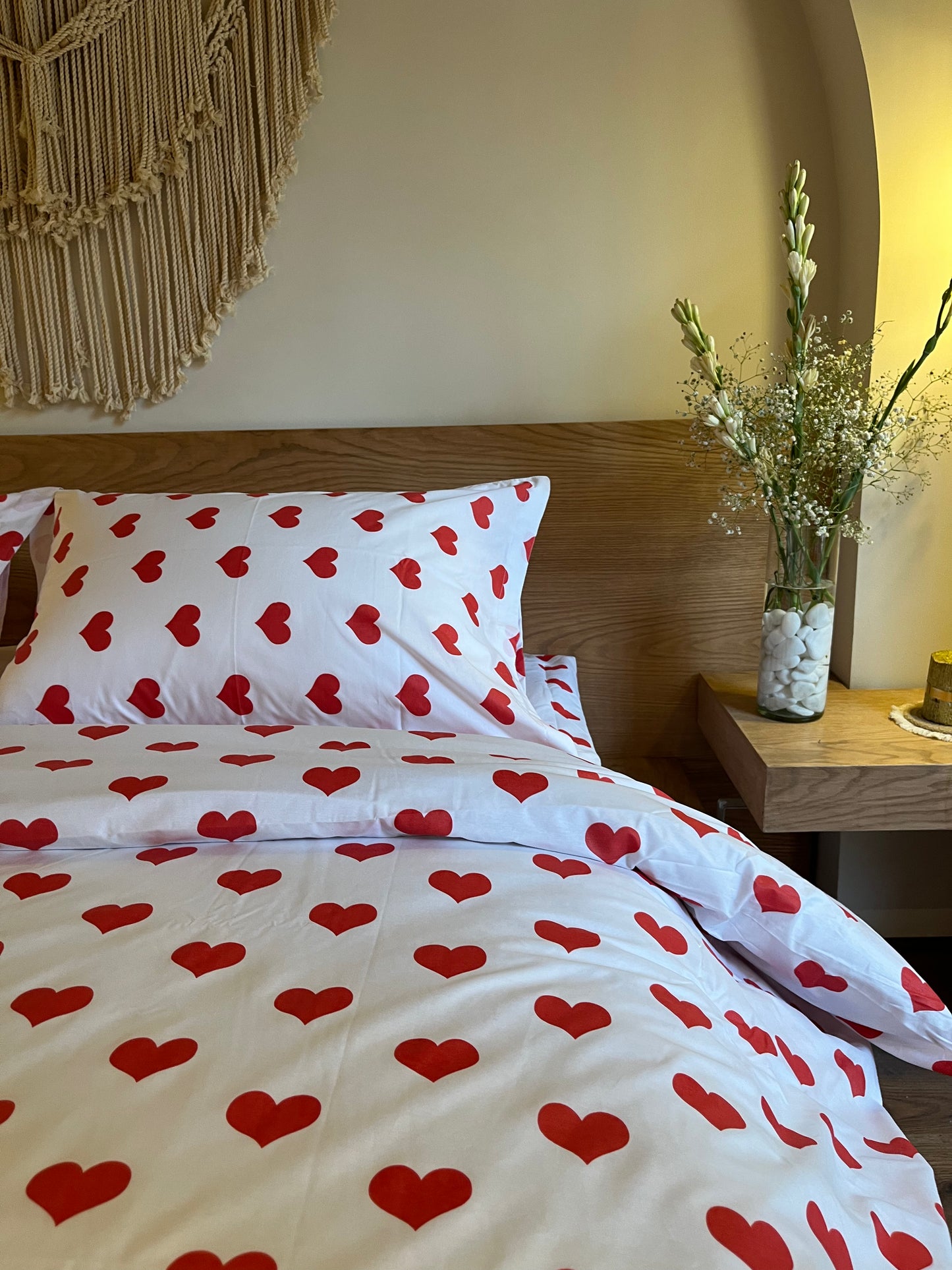 SWEET HEARTS cotton duvet cover