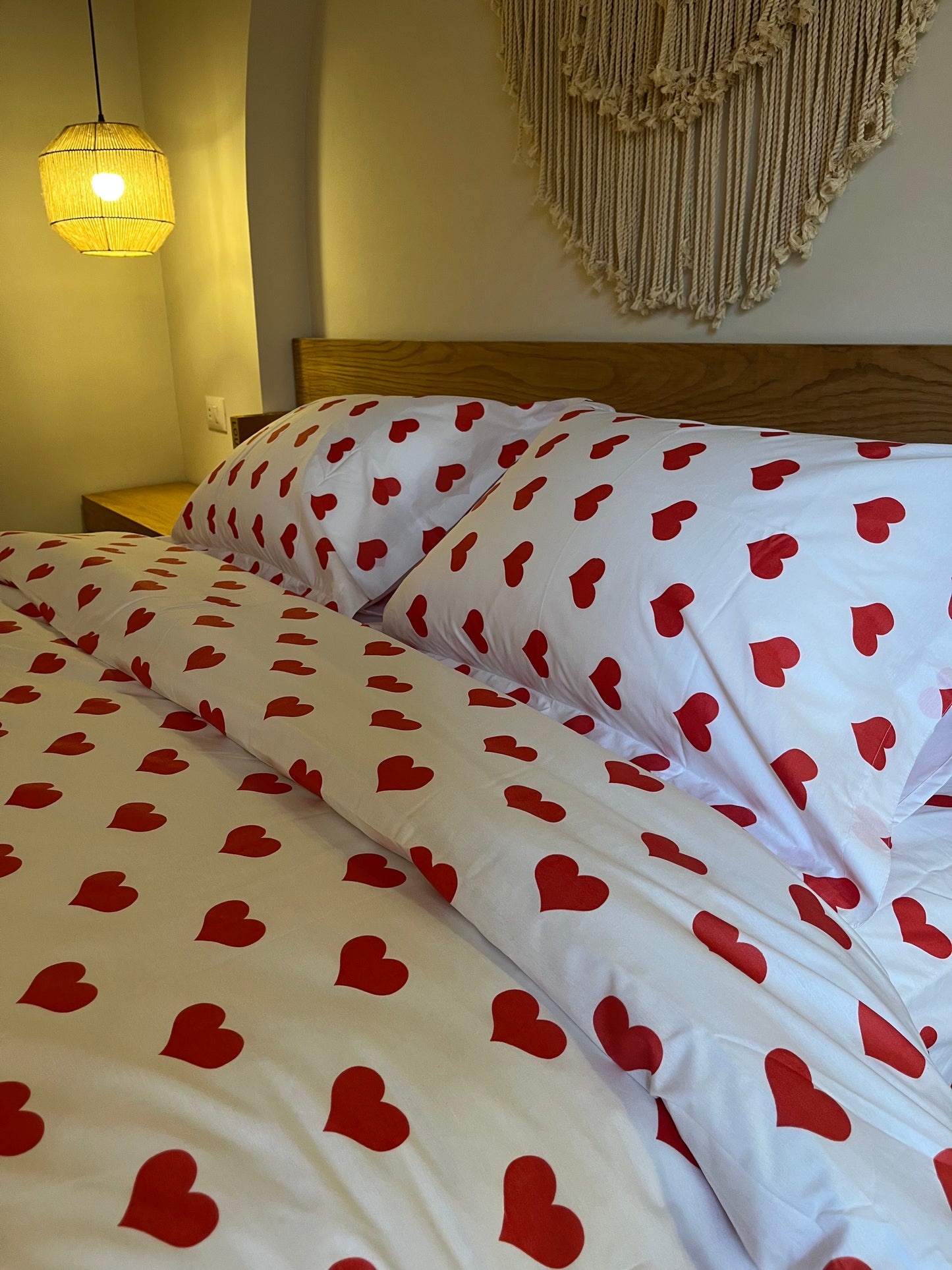 SWEET HEARTS cotton duvet cover