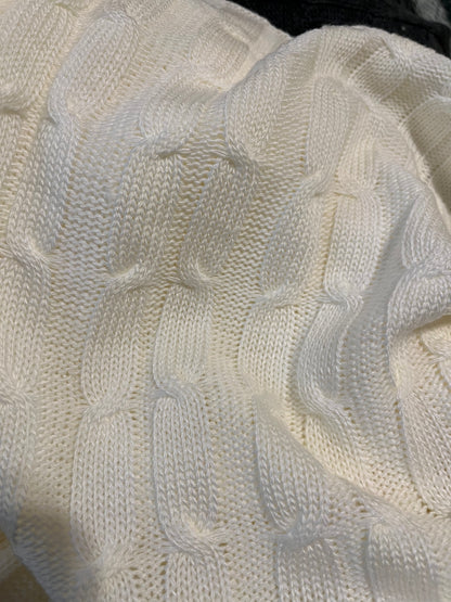 MILKY Knitted cotton Throw Blanket