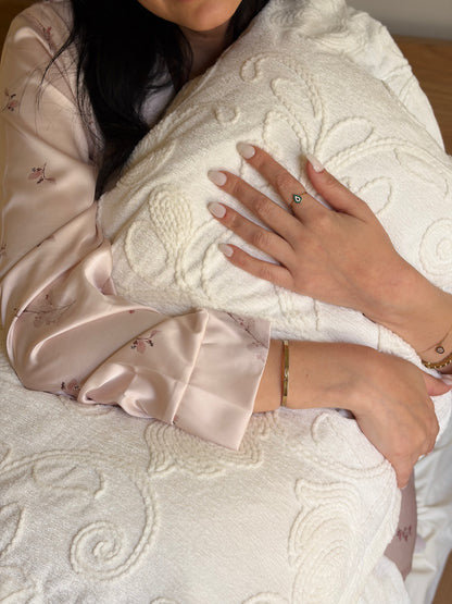 GARDENIA chenille bridal set