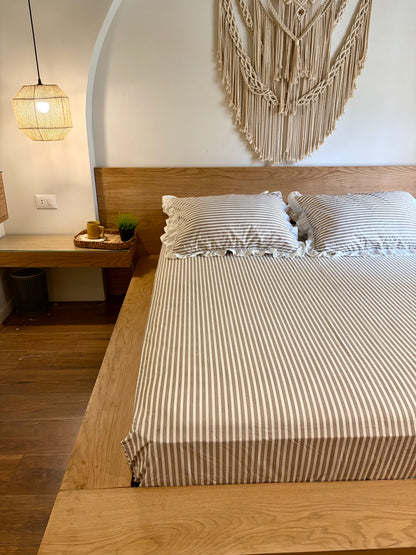 CAFE RUFFLES cotton bedsheet