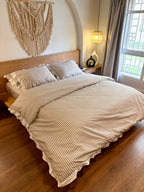 CAFE RUFFLES cotton duvet cover