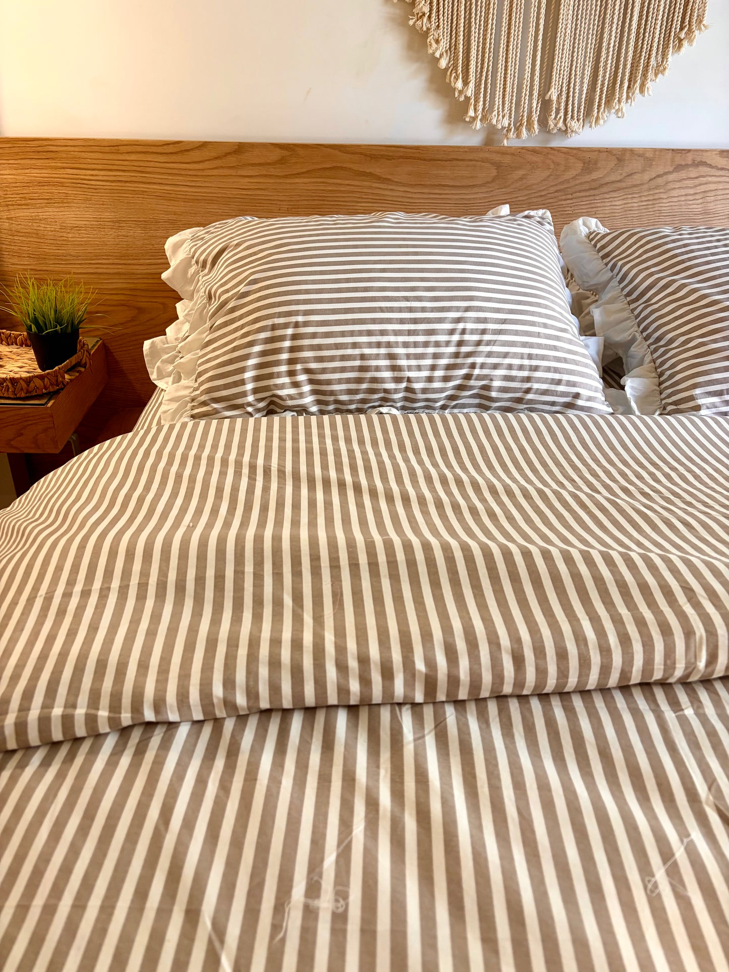 CAFE RUFFLES cotton duvet cover