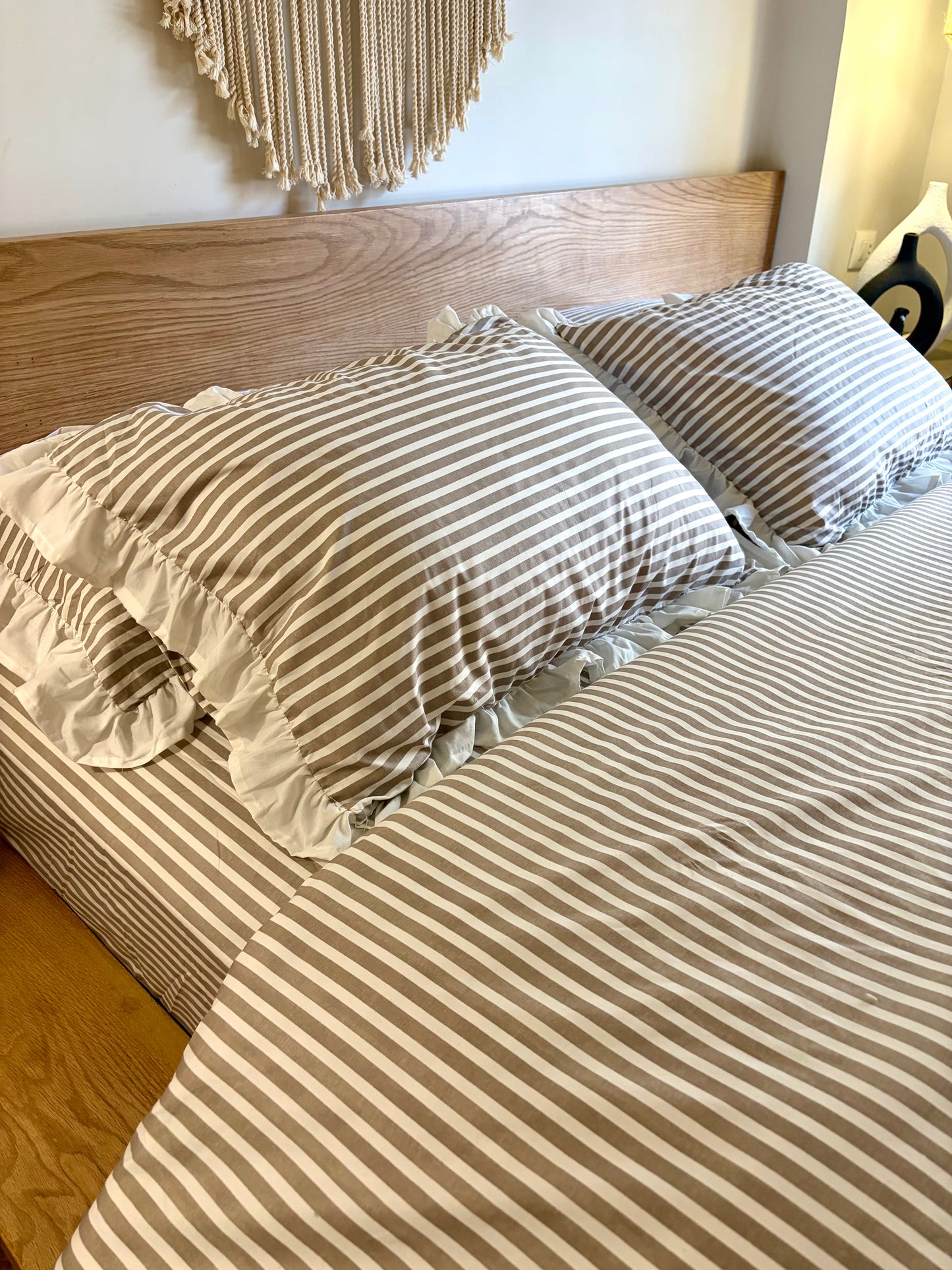 CAFE RUFFLES cotton duvet cover