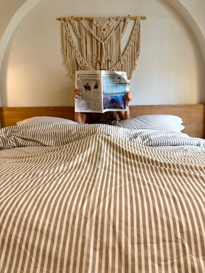 CAFE RUFFLES cotton duvet cover