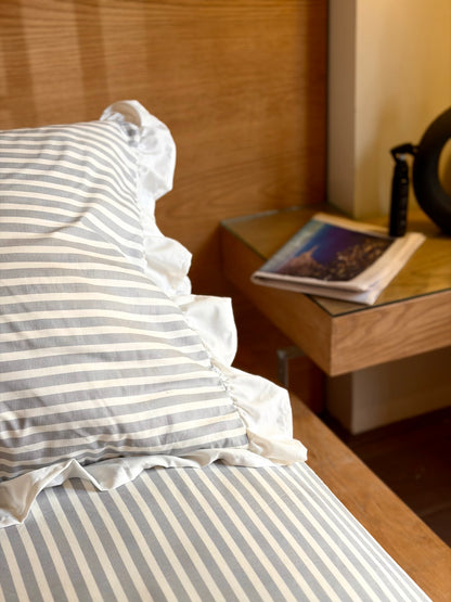 CLOUD RUFFLES cotton bedsheet