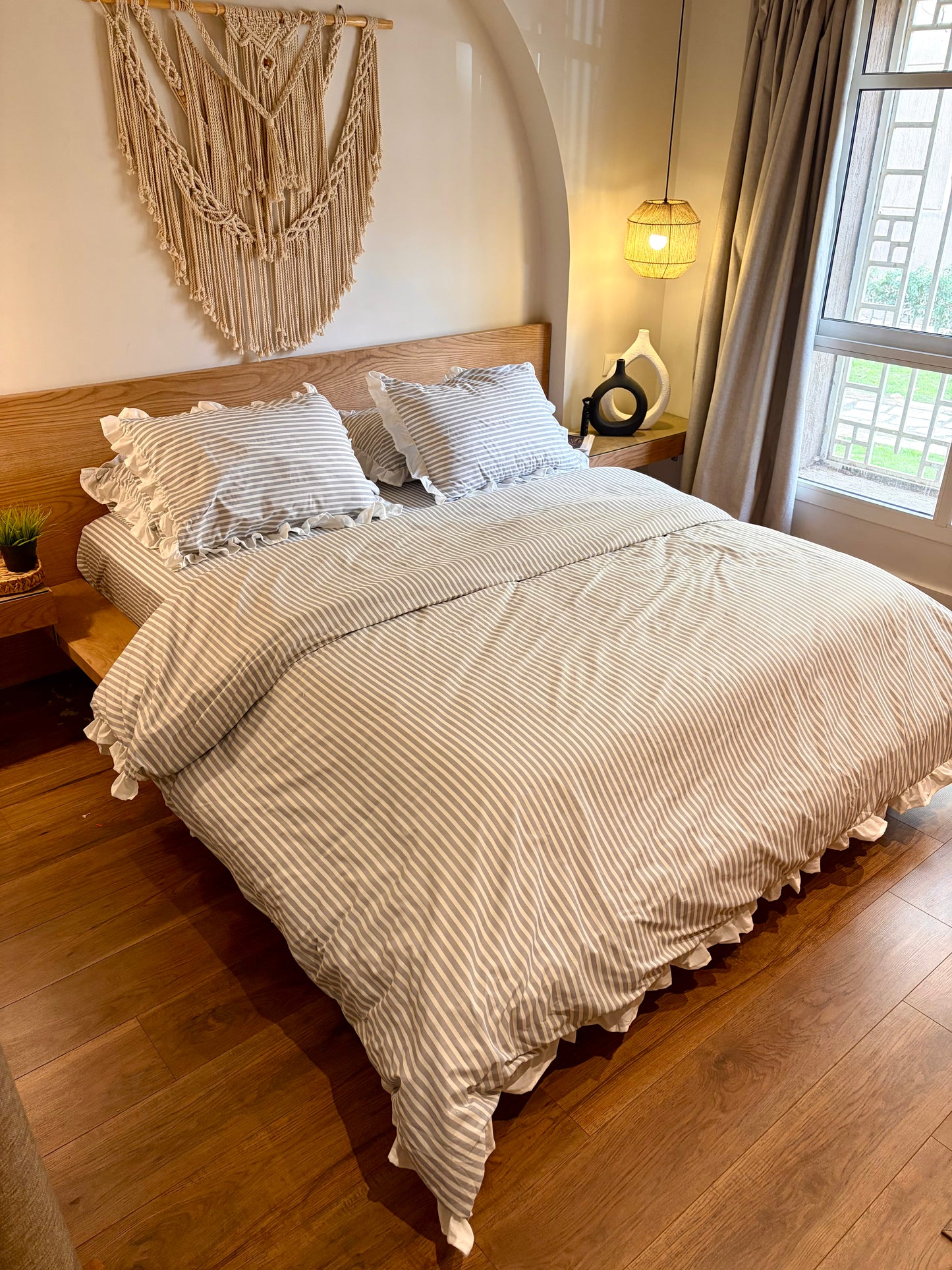 CLOUD RUFFLES cotton duvet cover