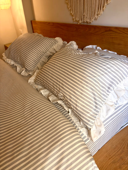 CLOUD RUFFLES cotton duvet cover