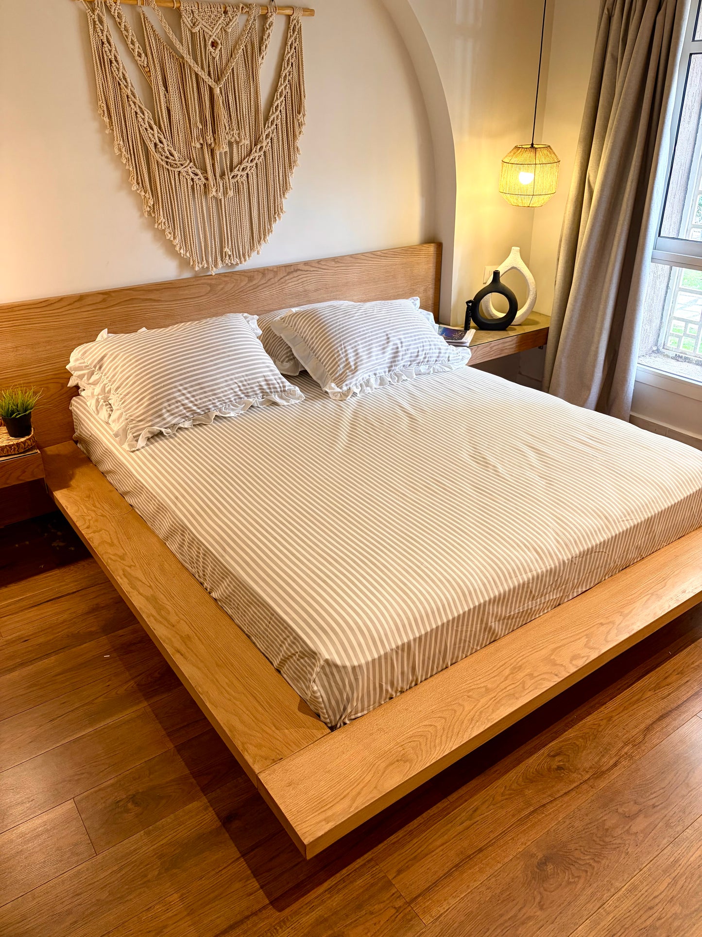 CHAMPAGNE RUFFLES cotton bedsheet