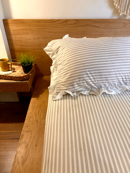 CHAMPAGNE RUFFLES cotton bedsheet