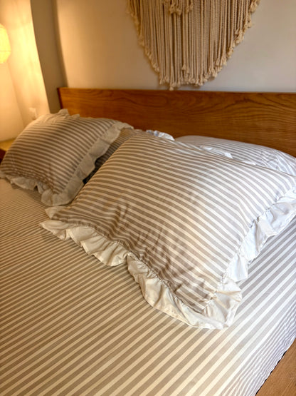 CHAMPAGNE RUFFLES cotton bedsheet