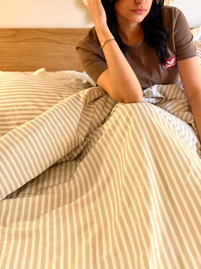 CHAMPAGNE RUFFLES cotton bedsheet