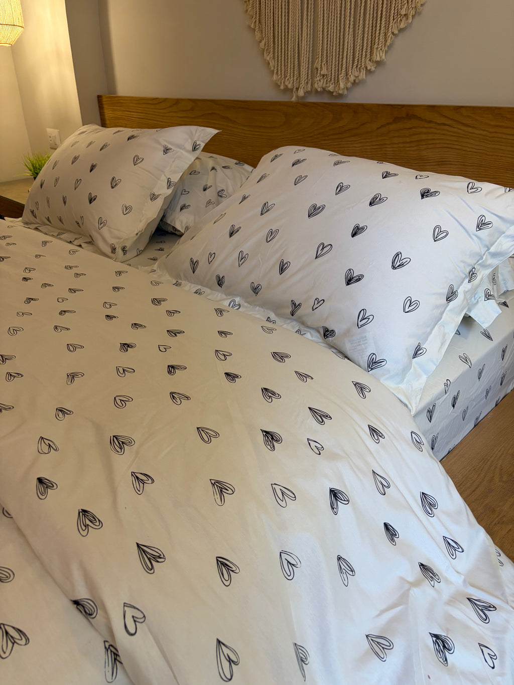 BLACK LOVIA cotton duvet cover