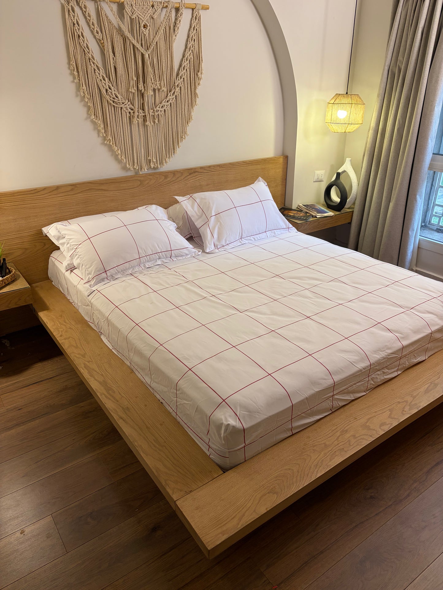 PINK LINEA cotton bedsheet