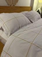 YELLOW LINEA cotton duvet cover