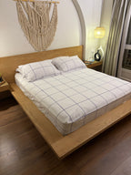 BLUE LINEA cotton bedsheet