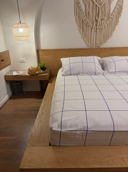 BLUE LINEA cotton bedsheet