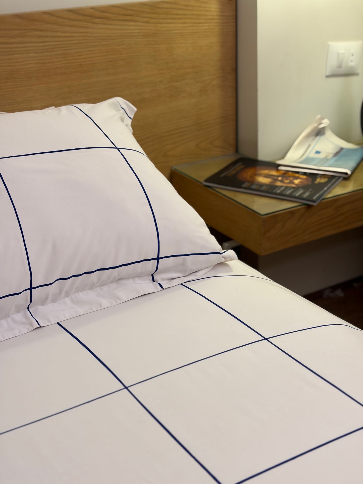 BLUE LINEA cotton bedsheet
