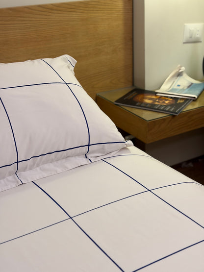 BLUE LINEA cotton bedsheet