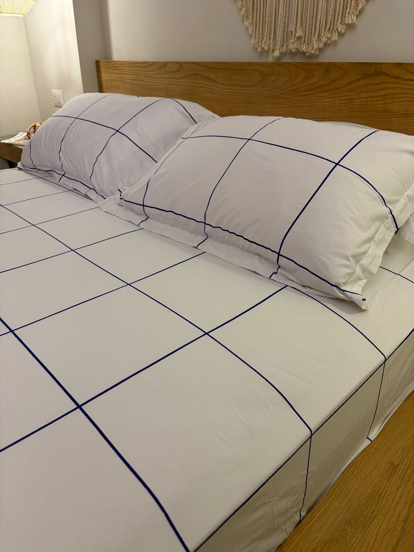 BLUE LINEA cotton bedsheet