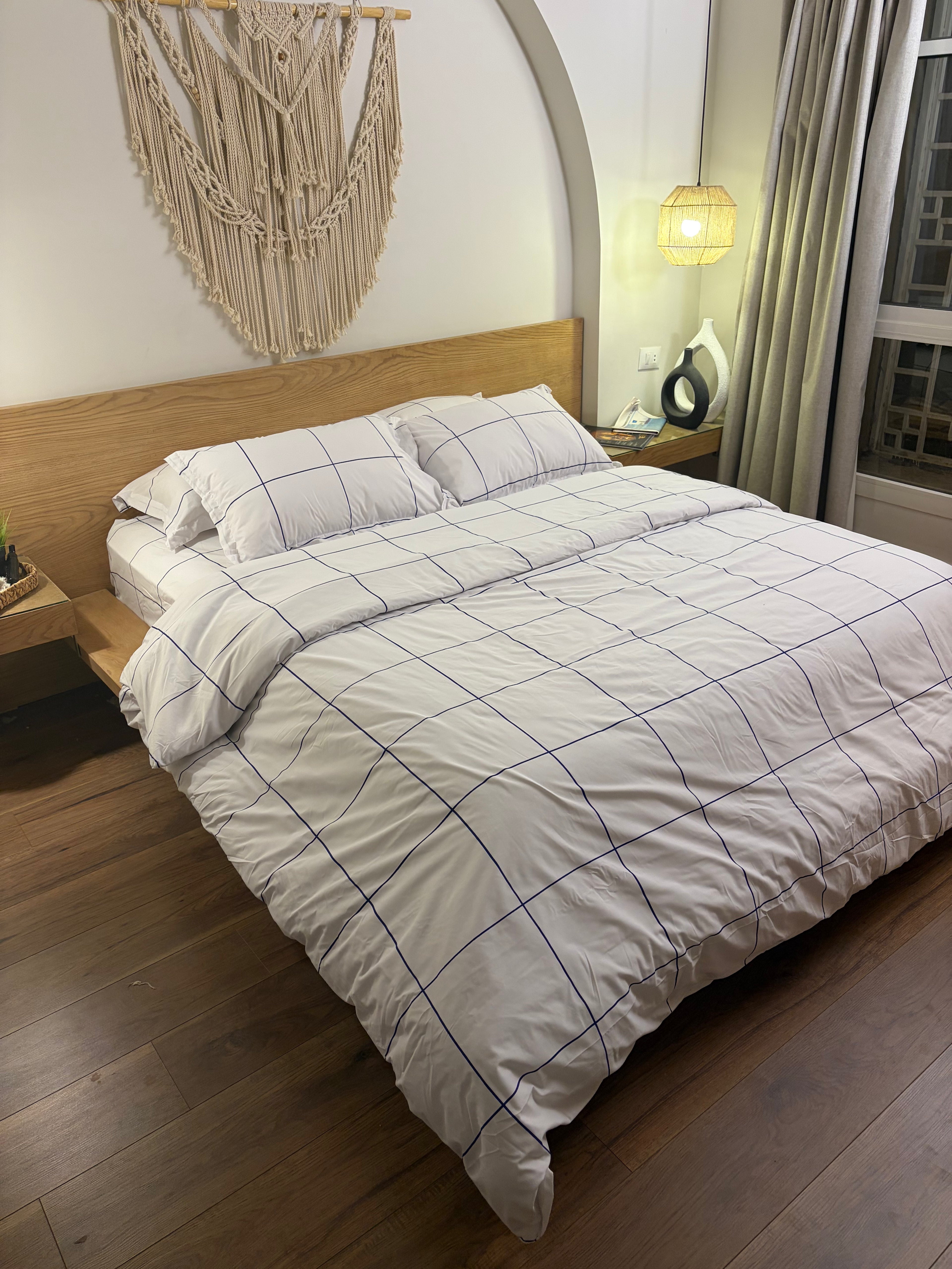 BLUE LINEA cotton duvet cover