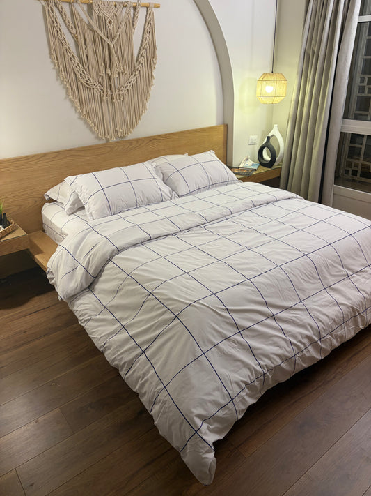 BLUE LINEA cotton duvet cover