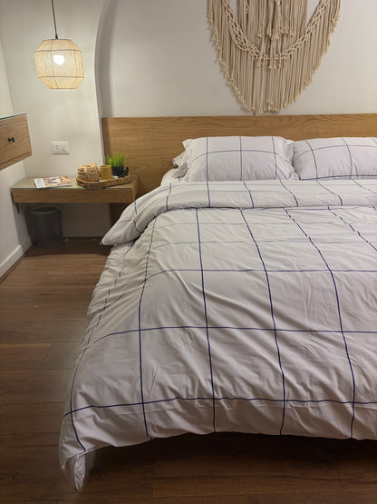 BLUE LINEA cotton duvet cover