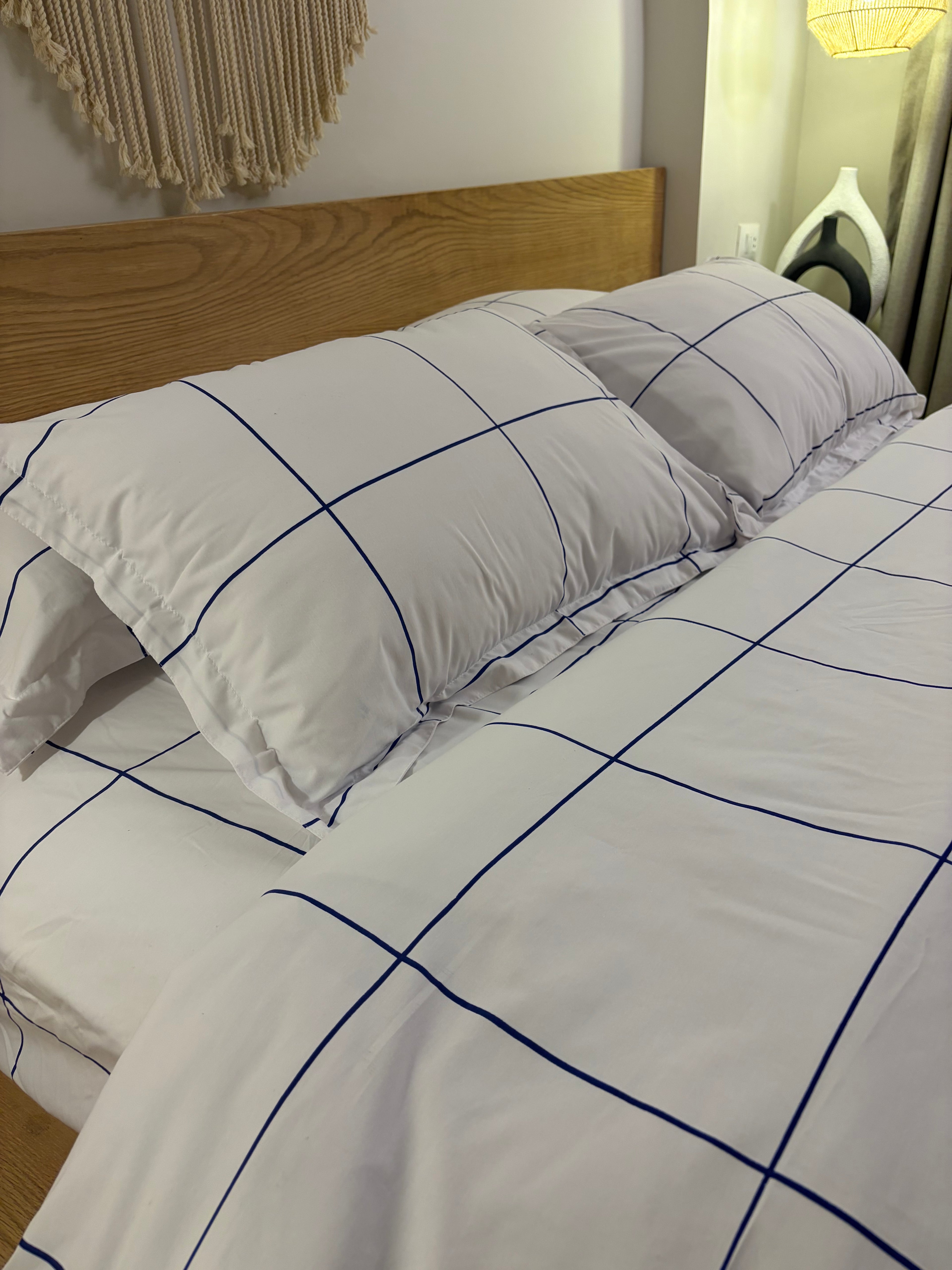 BLUE LINEA cotton duvet cover