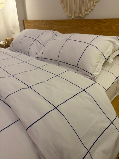 BLUE LINEA cotton duvet cover