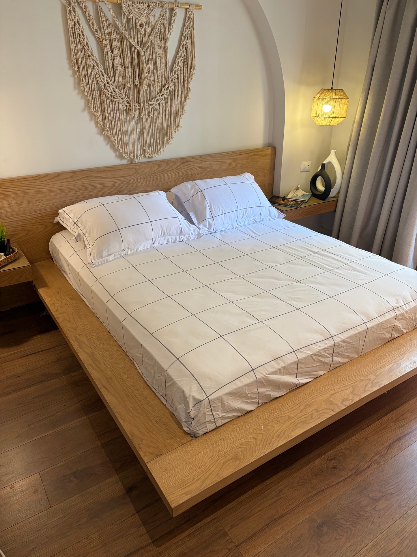 GREY LINEA cotton bedsheet
