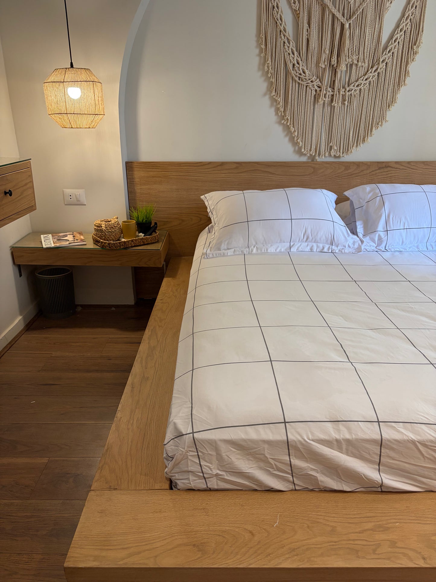 GREY LINEA cotton bedsheet