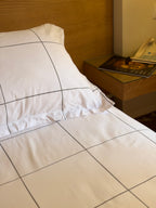 GREY LINEA cotton bedsheet