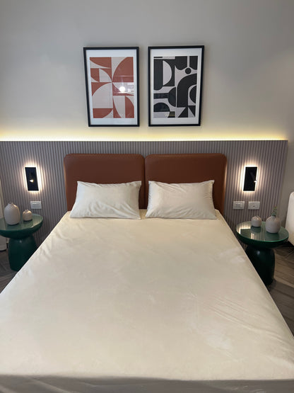 CREAM velvet bedsheet