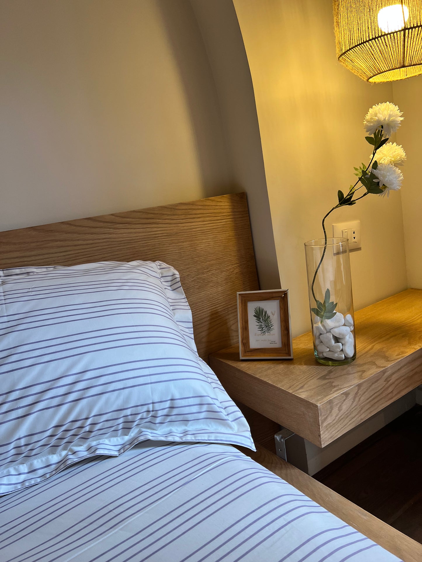 PURPLE RIBBED cotton bedsheet