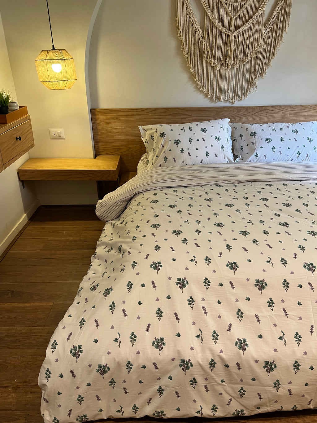 LAVANDER TREE cotton duvet cover