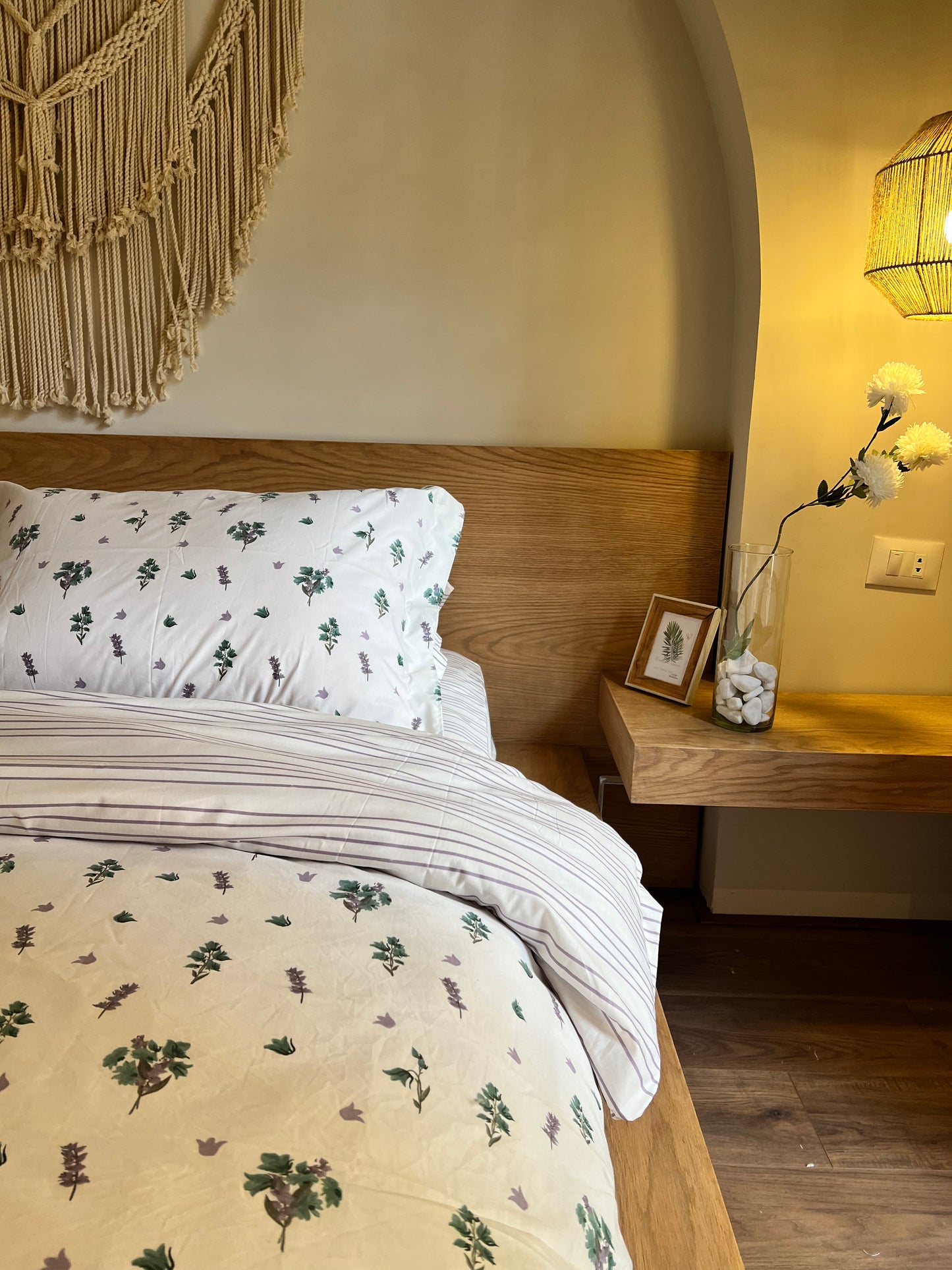 LAVANDER TREE cotton duvet cover