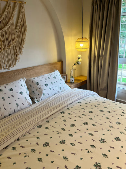 LAVANDER TREE cotton duvet cover